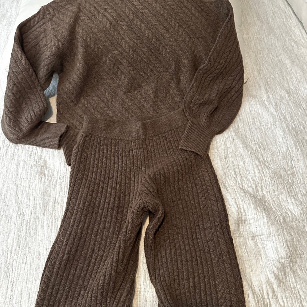 Express Knit Lounge Wear Chocolate Brown